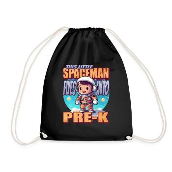 Ce petit astronaute s’envole pour l’école maternelle - Sac de sport léger - noir - Devant