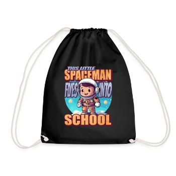 Ce petit astronaute s’envole pour l’école - Sac de sport léger - noir - Devant