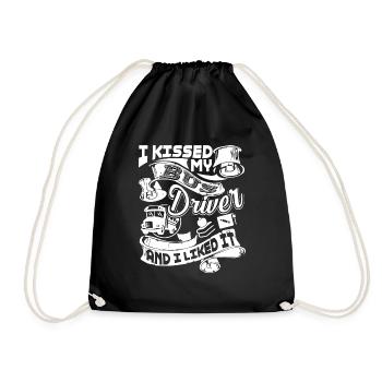 Bus Driver I Kissed My Bus Driver And I Like It - Drawstring Bag - black - Front
