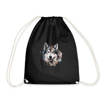 Alaskan Malamute - Turnbeutel - Schwarz - Vorne