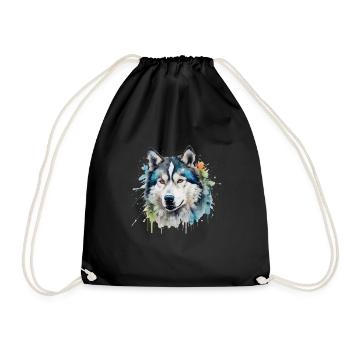 Alaskan Malamute - Turnbeutel - Schwarz - Vorne