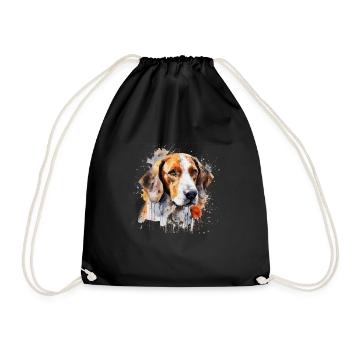 American Foxhound - Turnbeutel - Schwarz - Vorne
