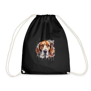 American Foxhound - Turnbeutel - Schwarz - Vorne