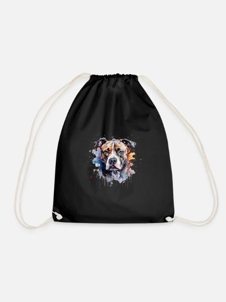 American Staffordshire Terrier - Turnbeutel - Schwarz