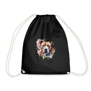 American Staffordshire Terrier - Sac de sport léger - noir - Devant