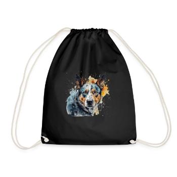 Bouvier australien - Sac de sport léger - noir - Devant