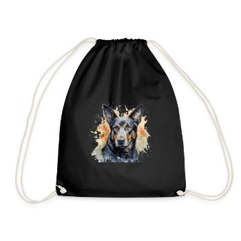 Australian Kelpie - Turnbeutel - Schwarz - Vorne