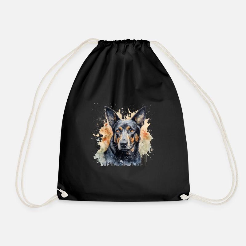 Australian Kelpie - Turnbeutel - Schwarz