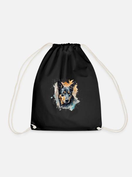 Australian Kelpie - Turnbeutel - Schwarz