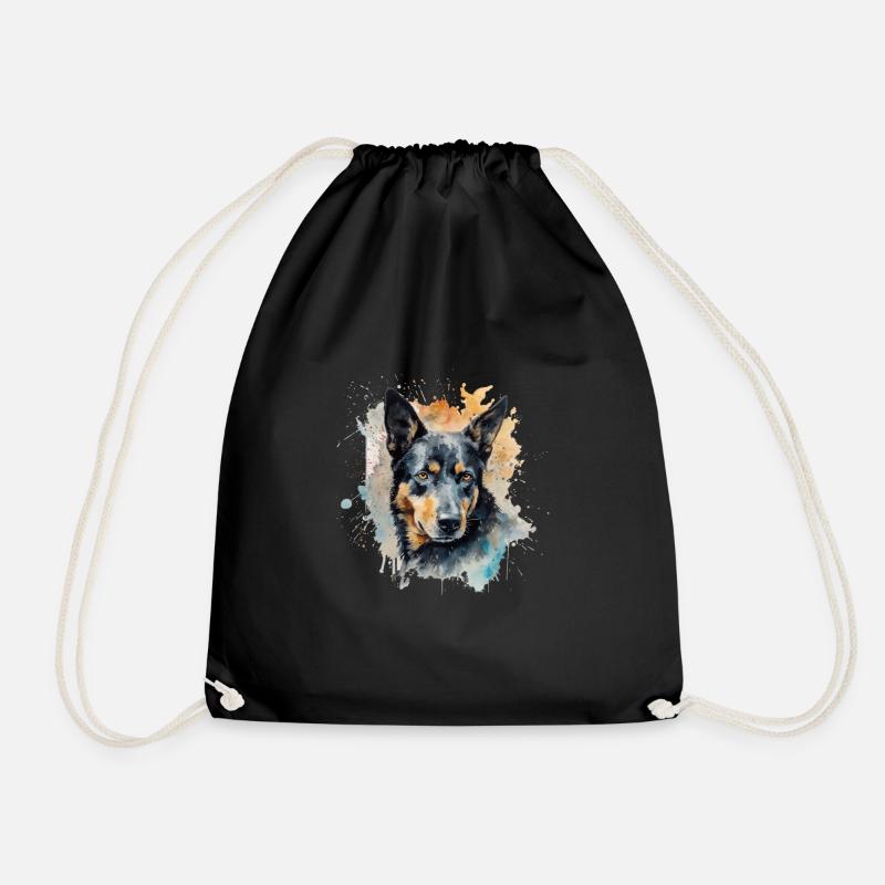 Kelpie australien - Sac de sport léger - noir