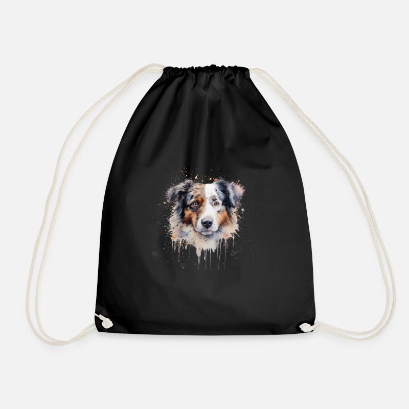 Australian Shepherd - Turnbeutel - Schwarz