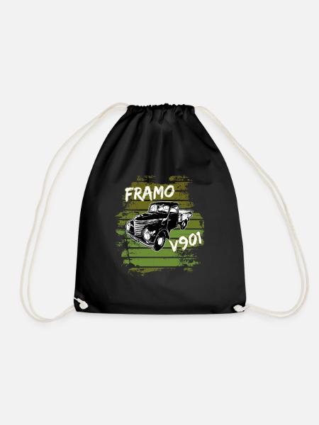 Framo pritsche Transporter Lkw DDR IFA Oldtimer - Turnbeutel - Schwarz