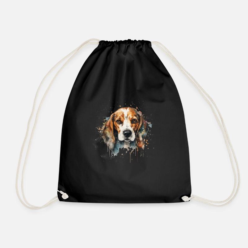 Beagle - Turnbeutel - Schwarz