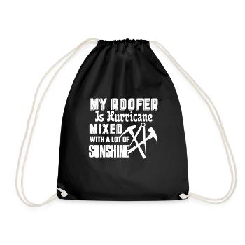 Roofer Roofer A Lot Of Sunshine - Drawstring Bag - black - Front