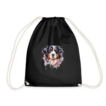 Bernese Mountain Dog - Turnbeutel - Schwarz - Vorne