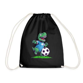 Soccer Dino - Dinosaure pour enfants - Sac de sport léger - noir - Devant