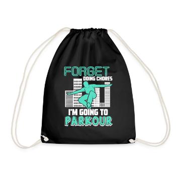 Parkour I'm Going To Parkour - Drawstring Bag - black - Front