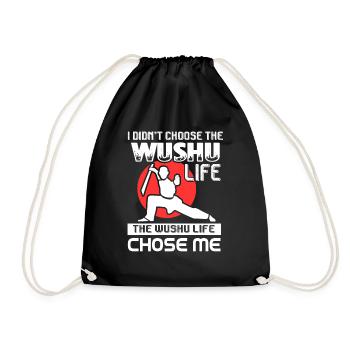 Wushu Wushu Life Chose Me - Drawstring Bag - black - Front