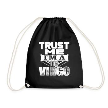 Virgo Trust Me I'm A Virgo - Drawstring Bag - black - Front