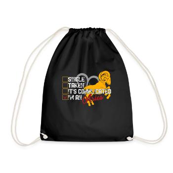 Aries I'm An Aries Horoscope - Drawstring Bag - black - Front