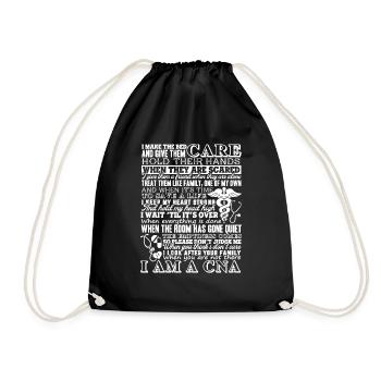 CNA I Am A CNA - Drawstring Bag - black - Front