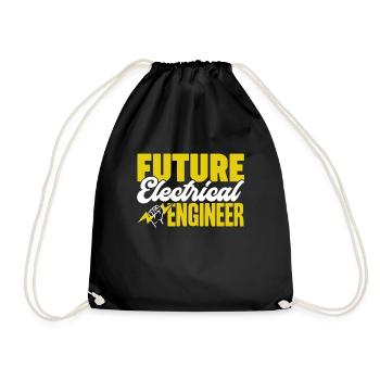 Electrical Engineer Future Electrical Engineer - Drawstring Bag - black - Front