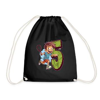 J’ai 5 ans Badminton Kid - Badminton - Sac de sport léger - noir - Devant