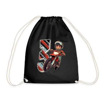 Je suis 3 Motocross Kid - Motocross - Sac de sport léger - noir - Devant