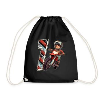 Je suis 7 Motocross Kid - Motocross - Sac de sport léger - noir - Devant