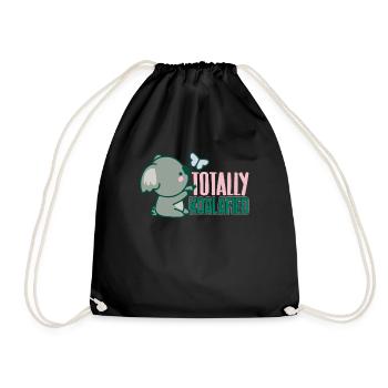 Koala Koala Totally Koalafied - Drawstring Bag - black - Front