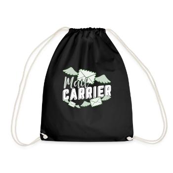 Proud To Be A Mail Carrier - Drawstring Bag - black - Front