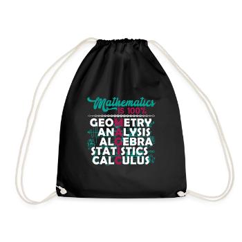 Mathematician Mathematician Mathematics Is Magic - Drawstring Bag - black - Front