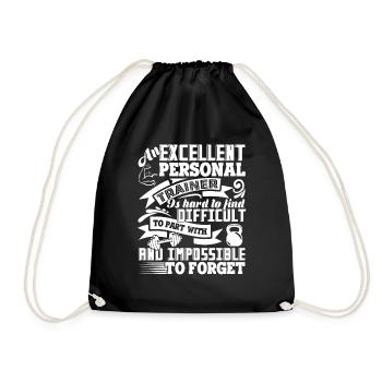 Personal Trainer Personal Trainer Is Hard To Find - Drawstring Bag - black - Front