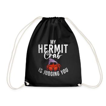 Hermit Crab Gifts - Drawstring Bag - black - Front