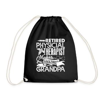 Physical Therapist Retired Physical Therapist - Drawstring Bag - black - Front