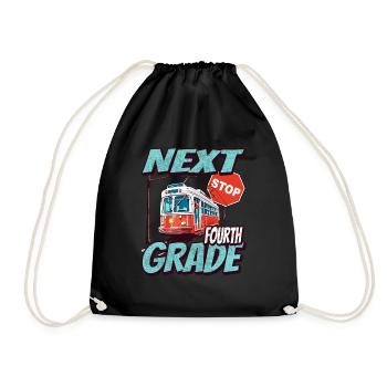 Nearest stop: First Class - Kids - Drawstring Bag - black - Front