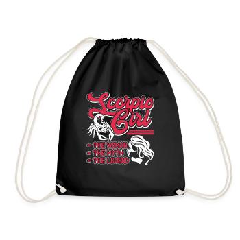 Scorpio Scorpio girl The Myth The Legend - Drawstring Bag - black - Front