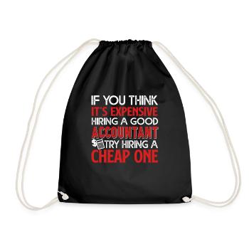 Accountant Good Accountant - Drawstring Bag - black - Front