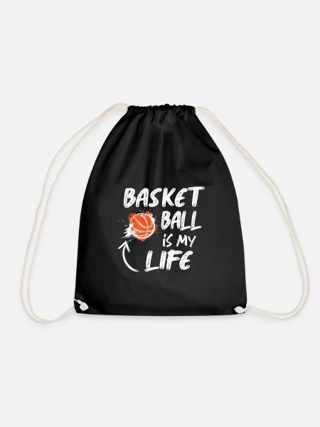 Basketball Spruch Motiv I Basketballer - Turnbeutel - Schwarz