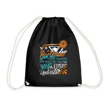 Bartender I'm A Bartender - Drawstring Bag - black - Front