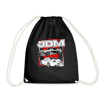 Jdm / Tuning / Turbocharger / Rims / Chiptuning - Drawstring Bag - black - Front