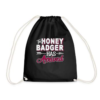 Honey Badger The Honey Badger Has Arrived - Drawstring Bag - black - Front