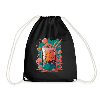 Cocktail Summer - Drawstring Bag - black - Front