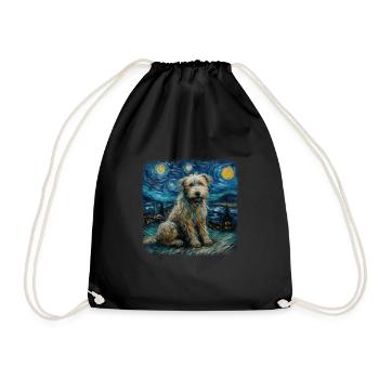 Bolonka Zwetna Van gogh nuit étoilée - Sac de sport léger - noir - Devant
