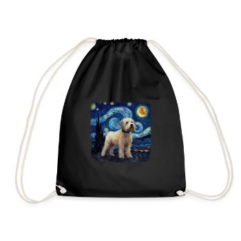 Bolonka Zwetna Van gogh nuit étoilée - Sac de sport léger - noir - Devant