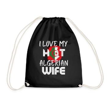 C’est drôle j’aime mon mari algérien chaud - Sac de sport léger - noir - Devant