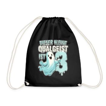Dieser kleine Quälgeist ist 3 - drei Jahre - 3. - Turnbeutel - Schwarz - Vorne