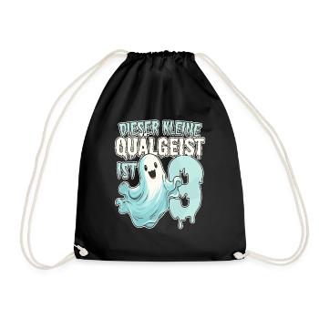 Dieser kleine Quälgeist ist 9 - neun Jahre - 9. - Turnbeutel - Schwarz - Vorne