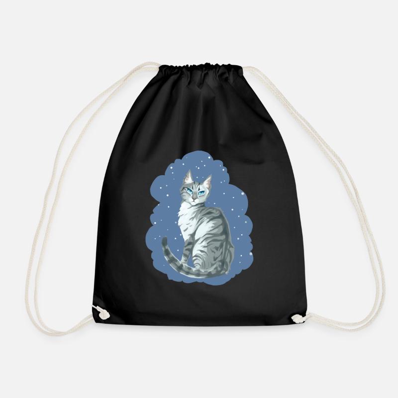 Ivypool Efeusee Graue Katze Schnee Warriors Cat - Turnbeutel - Schwarz