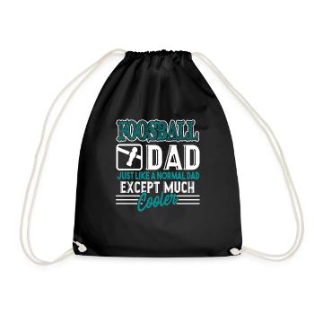 Foosball Foosball Dad Is Cooler - Drawstring Bag - black - Front
